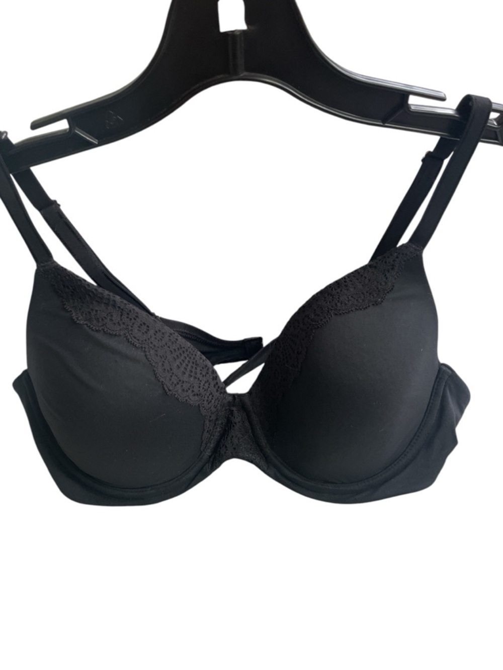 Soma Embraceable Black Crochet Lace Underwire Bra 38B Lightly Lined